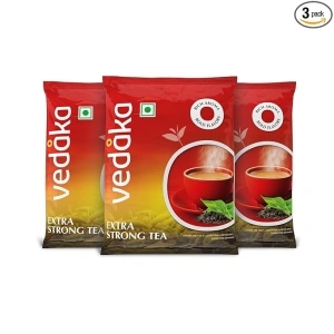 Vedaka Extra Strong Tea Powder 1.5Kg | Kadak Chai | Bold & Aromatic | Black Tea | 500G Pack Of 3