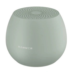 HAMMER Drop 5W Bluetooth Wireless Speaker with Twin Pairing, 1200 mAh Battery, 100H Standby Time, TWS Function, TF Card, USB Slot, Auto-Pairing, in-Built Mic, Type-C Charging, 52mm Driver (Green)