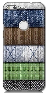 Solimo Designer Woven Fabric Design 3D Printed Hard Back Case Mobile Cover for Google Pixel