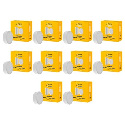 Jaquar 6W LED Gem Trimless Round Surface Mount Down Light | No False Ceiling Required Required| Natural White (4000K) | (Pack of 10)
