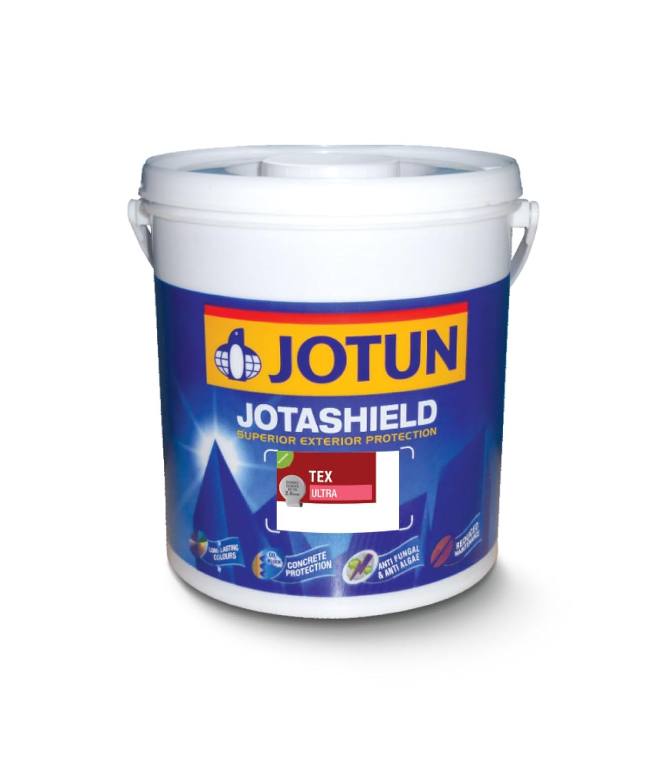 Jotun Jotashield Tex Ultra Premium Acrylic Tile Paint for Long-Lasting, High-Sheen Roof Protection - 4L (White)