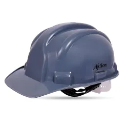 Aktion AK H01_WHT Safety Helmets Nape Type, Color: Grey, Pack of 2, IS 2925:1984