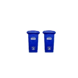 Aristo Manual-Lift Garbage Waste Dustbin with Out Wheel 90 L (blue/blue)