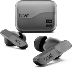 boAt Airdopes 800 HiDef, Hi-Res LDAC, Adv 4Mic AI-ENx, App Support, Fast Charge, IPX5 Bluetooth Headset (Graphite Grey, True Wireless)
