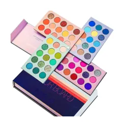 Color Board Eyeshadow Palette Highlighters Eye Make Up High Pigmented Professional Eye Shadow Mattes And Shimmer Finish, Multicolor 60 color