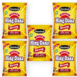 HING DANA by Dwarkesh Products 50gm X 5 packet (Pack of 5 * 50 gm)