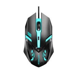 ENTWINO VANTOR 4D Gaming Mouse, RGB Lights, Braided Wire, DPI Button Wired Optical Gaming Mouse (USB 2.0, Black)