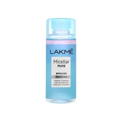 Lakme Biphasic Micellar Face Cleansing Water 100ml | Removes Waterproof Makeup | Oil and Water Formula