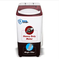 MarQ by Flipkart 8 kg Washer only Maroon, White (MQVWA800NNNLB)