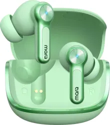 MarQ by Flipkart Rhythm Q1324 45 Hours Playtime Type C Fast Charging Bluetooth Quad Mic ENC Bluetooth Headset (Green, True Wireless)
