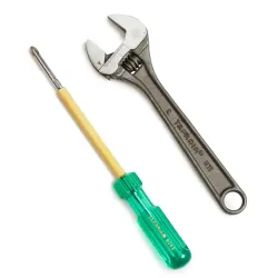 Taparia TK-066 1171, 905I Insulated Screwdriver 2 In 1 & Adjustable Spanner 8' Set