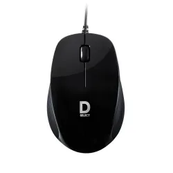 Wired Mouse DS112-Black with USB Type C Connector, 1200DPi, Lightweight | Marketed by Dell