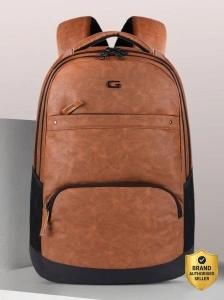Gear Large 33 L Laptop Backpack Vintage 2 Leather without Anti Theft (Tan)