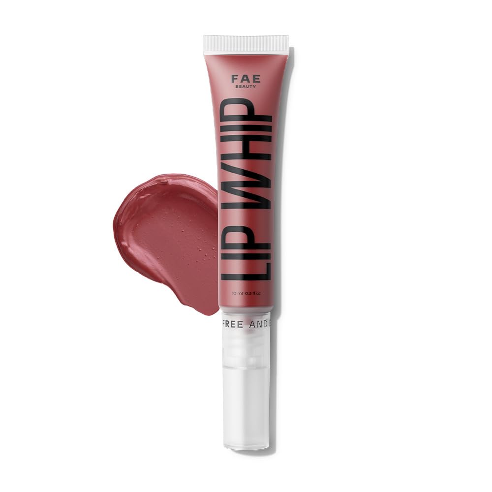 Fae Beauty Lip Whip 12Hr Comfortable Matte Liquid Lipstick (10ml) | Waterproof | Long Wear | Non Drying | Soft Mousse Smudgeproof Formula | Vegan | With Moisture Lock Technology | Enriched with Vitamin E and Cherry Coffee - Screw