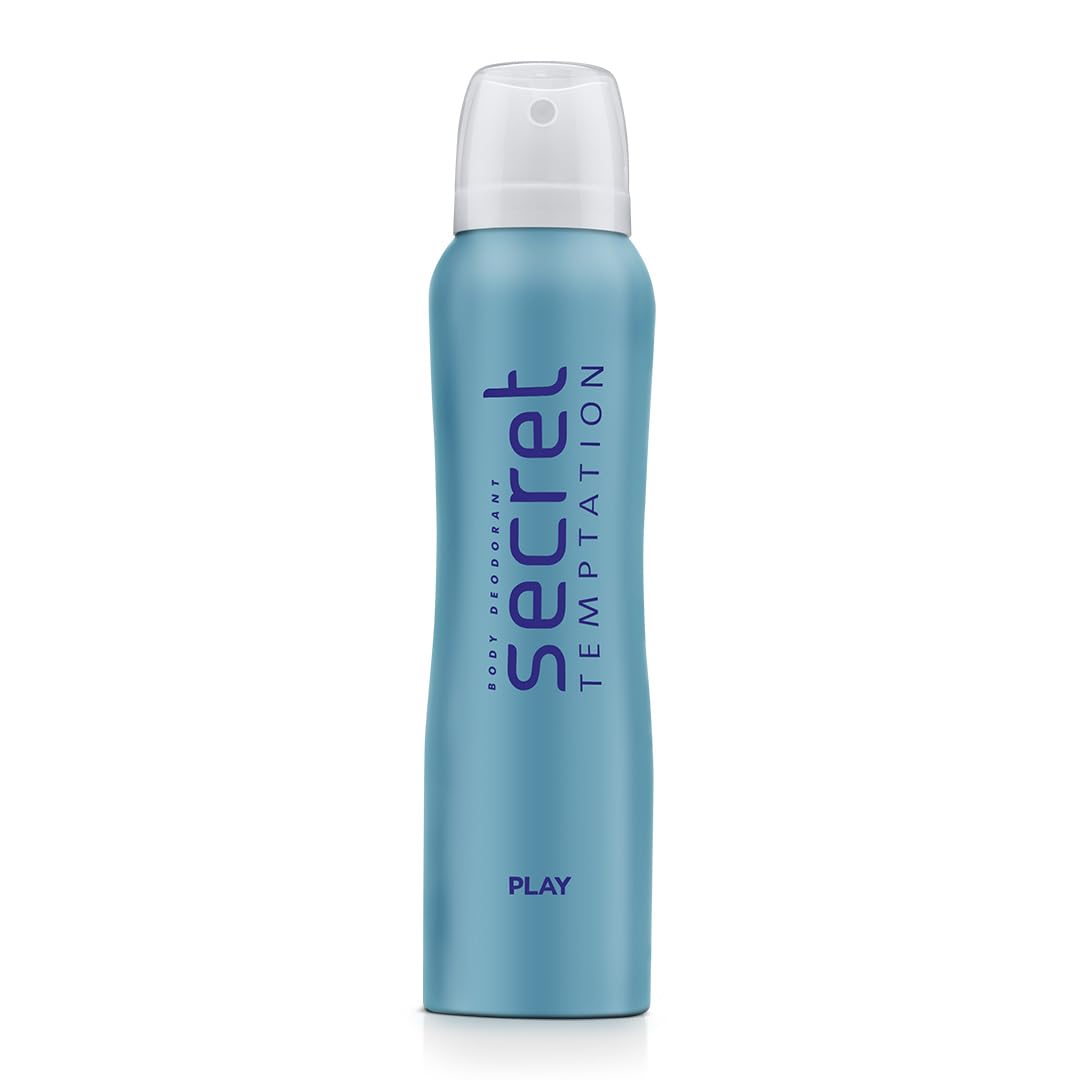 Secret Temptation Play Deodorant for Women, 150ml, Sophisticated Floral Freshness for Office Wear, Delicate Fragrance with A Winning Attitude