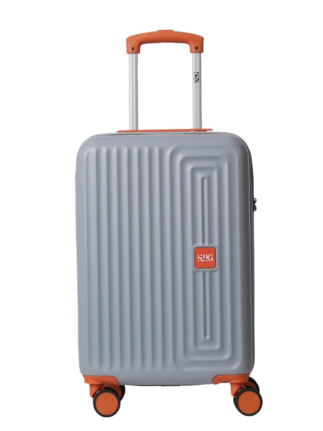 Wiki Ripple 8 Wheel Hardside Polycarbonate Trolley by Wildcraft,Large,Silver