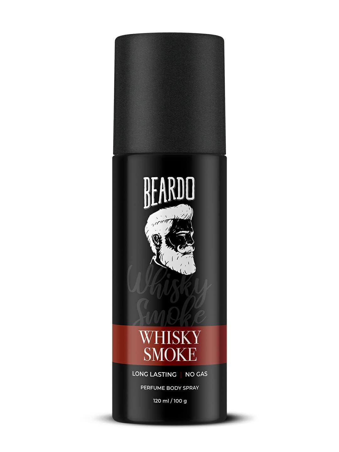Beardo Whisky Smoke Perfume Body Spray for Men 120ml | Spicy, Woody - Oudh No Gas Deo for Men Long Lasting | Date night Deodorant | Gift for Husband