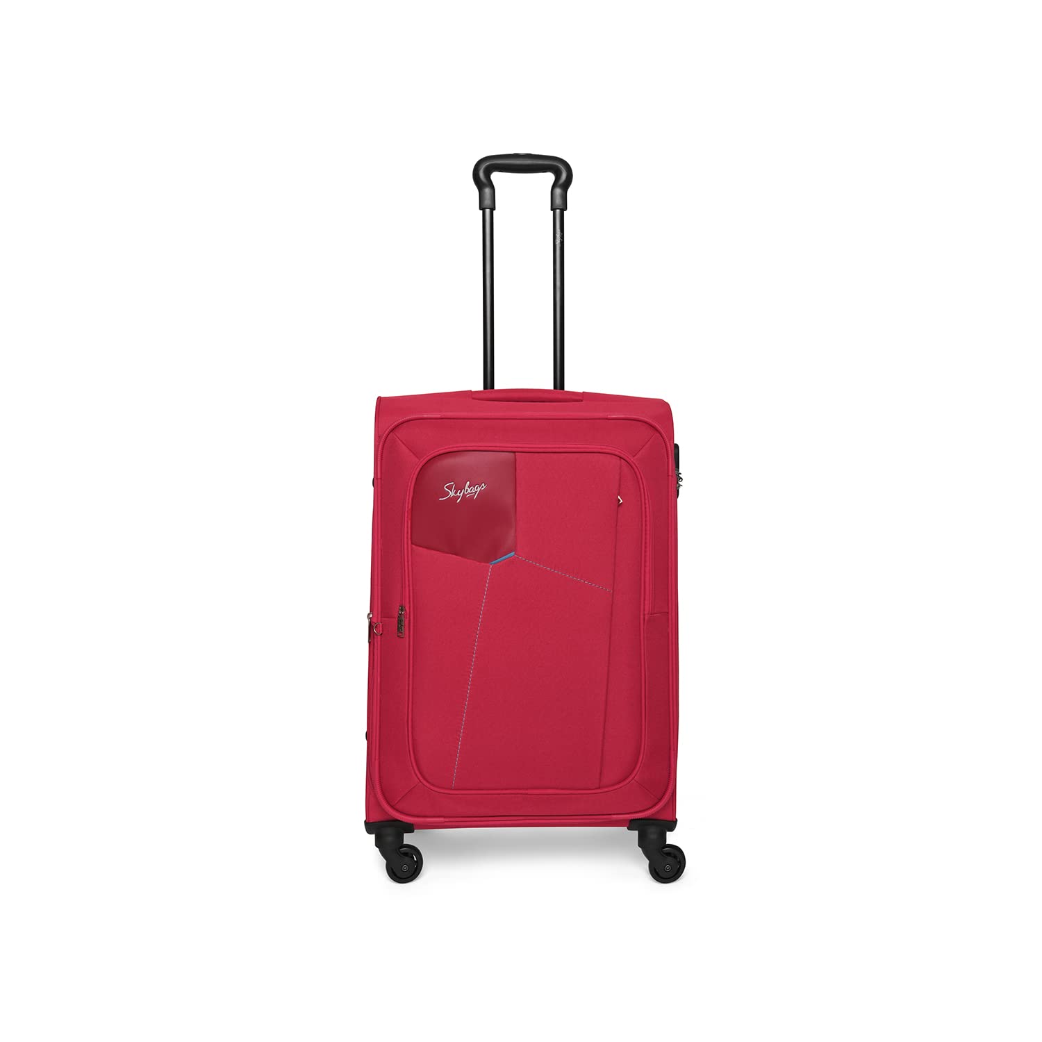 Skybags Rubik Polyester 58 Cms Softsided Check-in Luggage (RED)