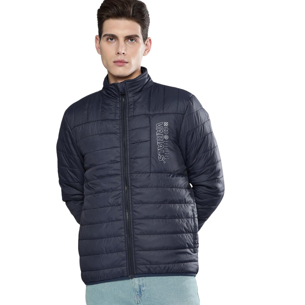 The Indian Garage Co Men Slim Fit Solid Puffer Jackets