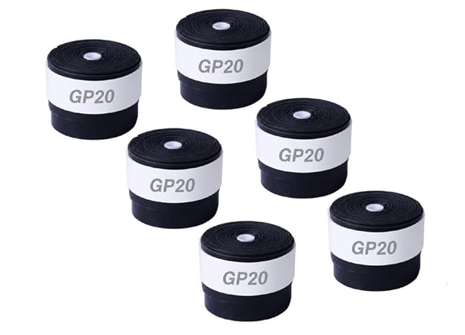 Li-Ning GP-20 Badminton Racquet Replacement Grip, (Pack of 6)