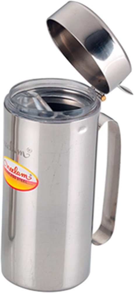 Neelam Stainless Steel Oil Dispenser 1000 ml – Durable & Elegant Liquid Storage Container for Oil, Vinegar, Other Liquids, Leak-Proof Design, Ideal for Cooking, Kitchen Use, Daily Needs.