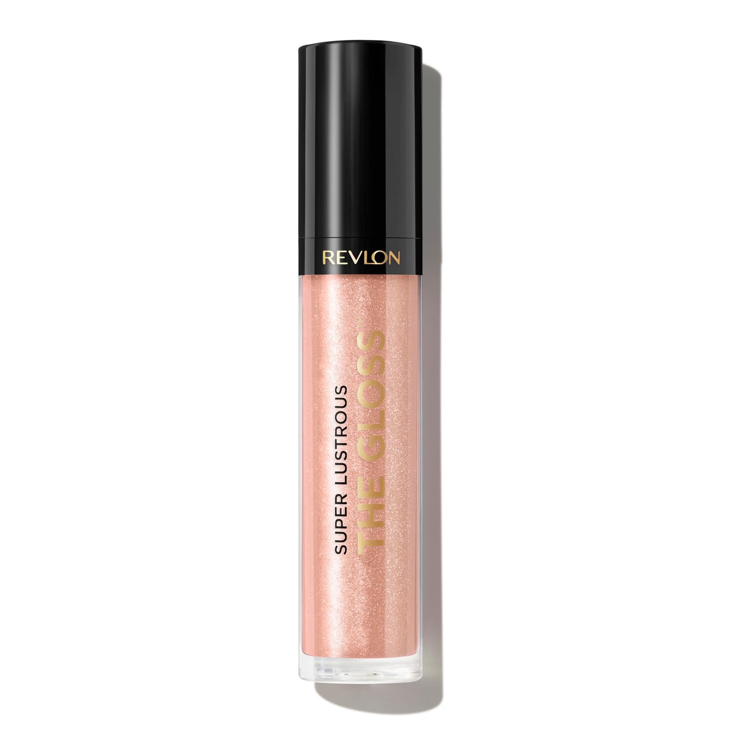 Revlon Super Lustrous Lip Gloss, Non-Sticky, Hydrating, High Shine Finish, 205 Snow Pink, 0.13 oz