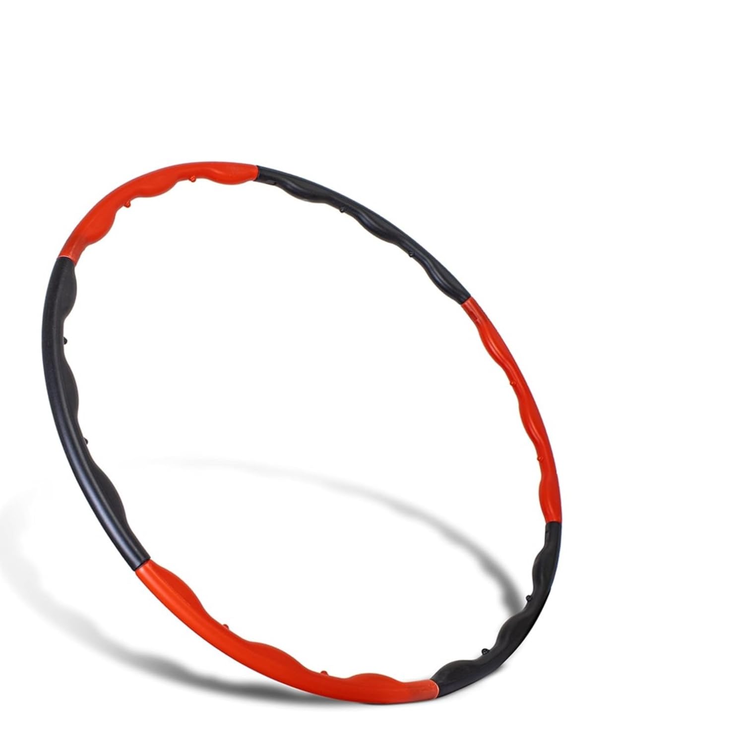 Symactive Hula Hoop for Kids & Adults Dance/Fitness | Interlockable Hula Hoop for Women (Black/Red)