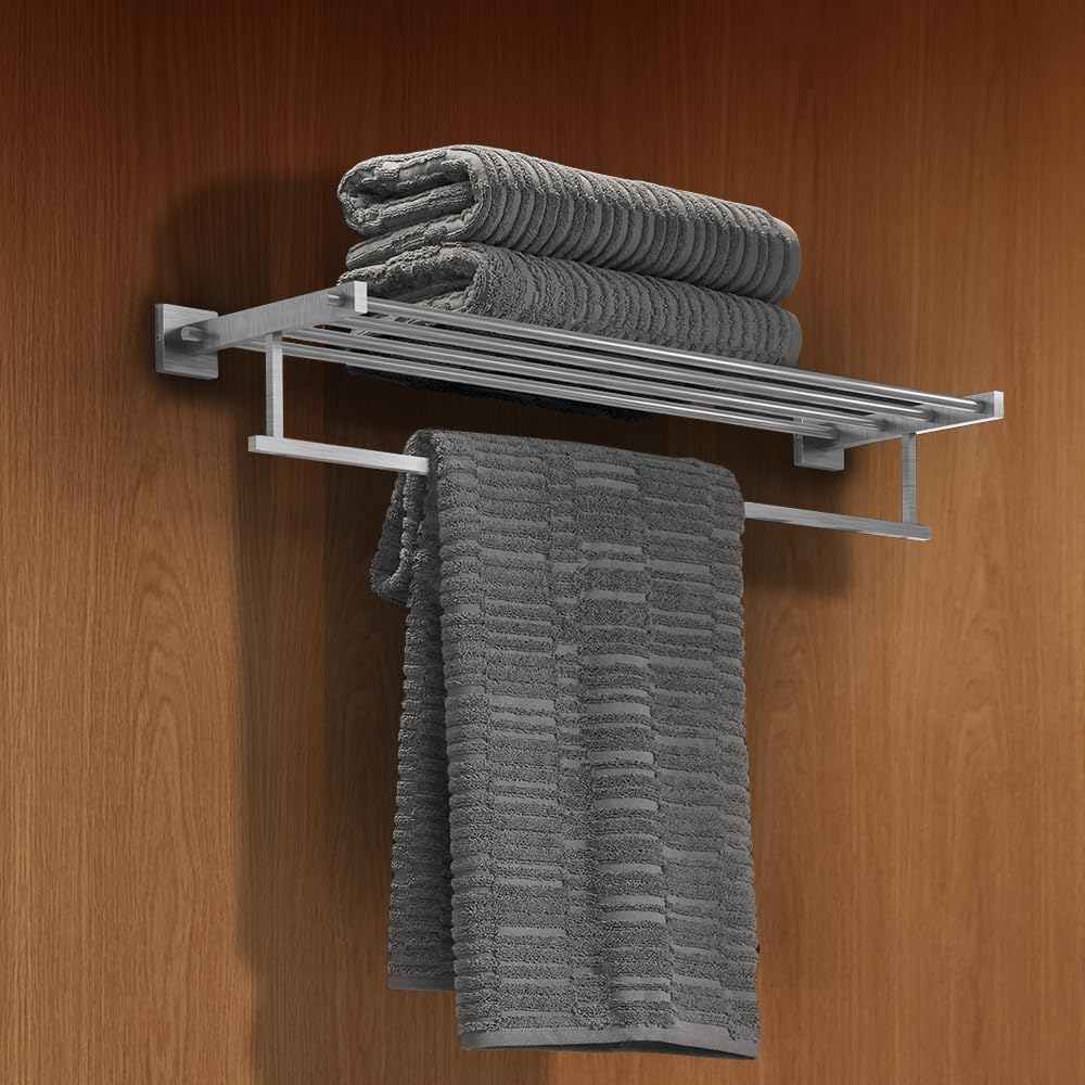Kohler Multipurpose Towel Rack | Corrosion Resistant, Anti-Peel and Scratch Resistant | 304 Stainless Steel with Brushed Steel Finish | 2 Years Warranty (650L x 203W x 113H mm)