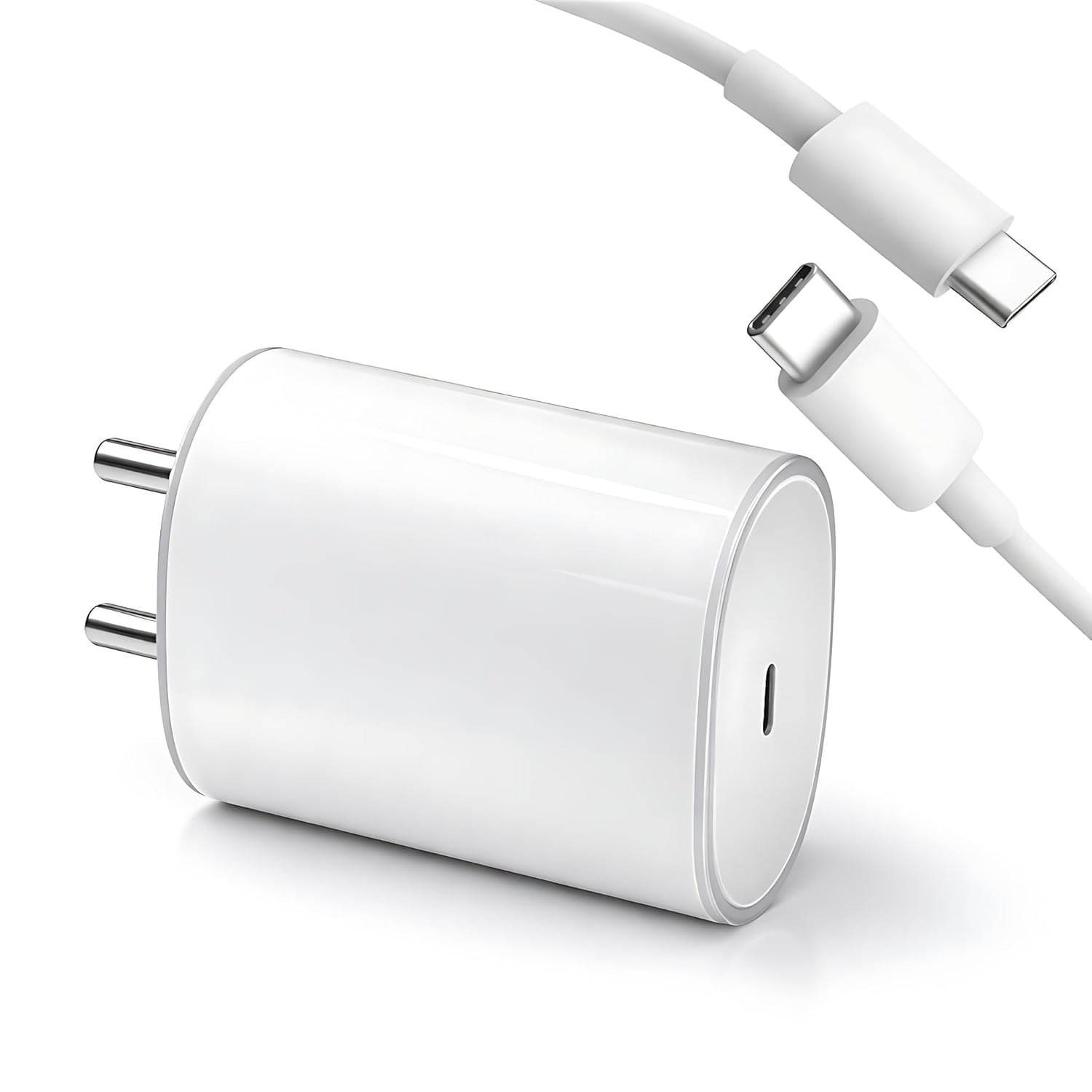 MAK 45W USB C Fast Charger Adapter with Type C Cable Compatible with CMF Phone 1/Nothing Phone 3a Pro/3a/2A/2a Plus/2/Buds, White