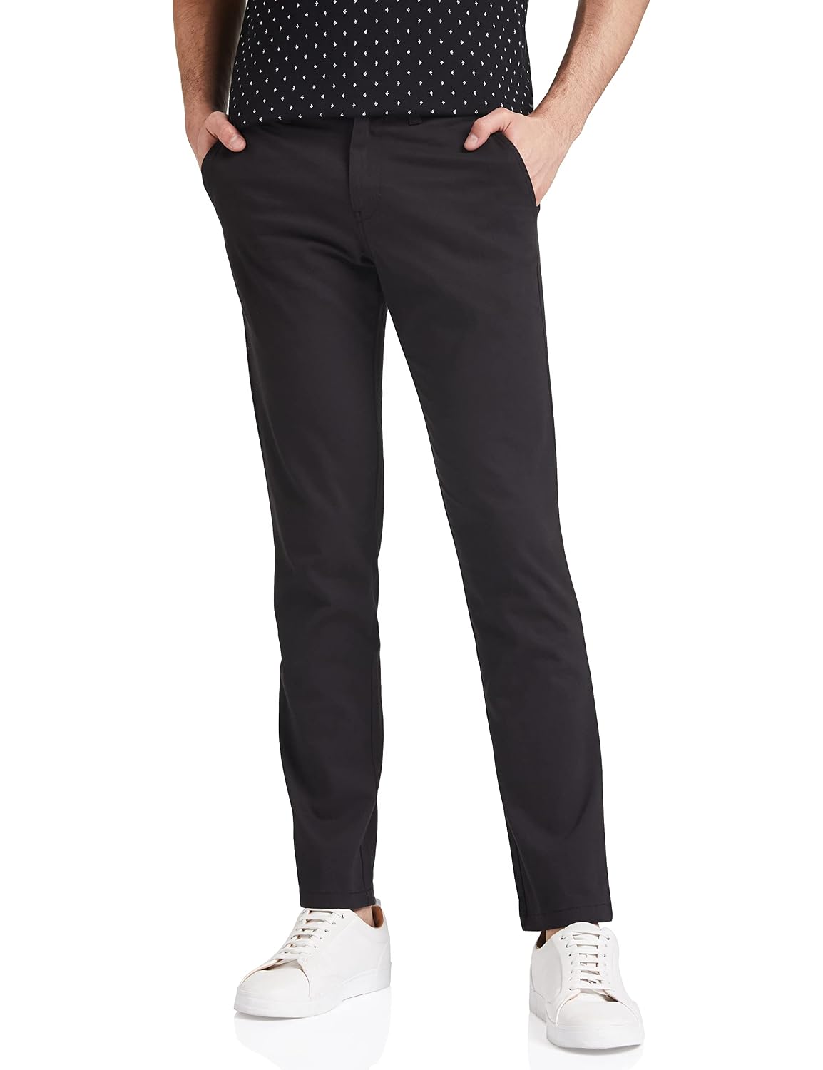 Symbol Men's Slim Fit Cotton Stretch Mid Rise Casual Pants | Trouser | Chinos