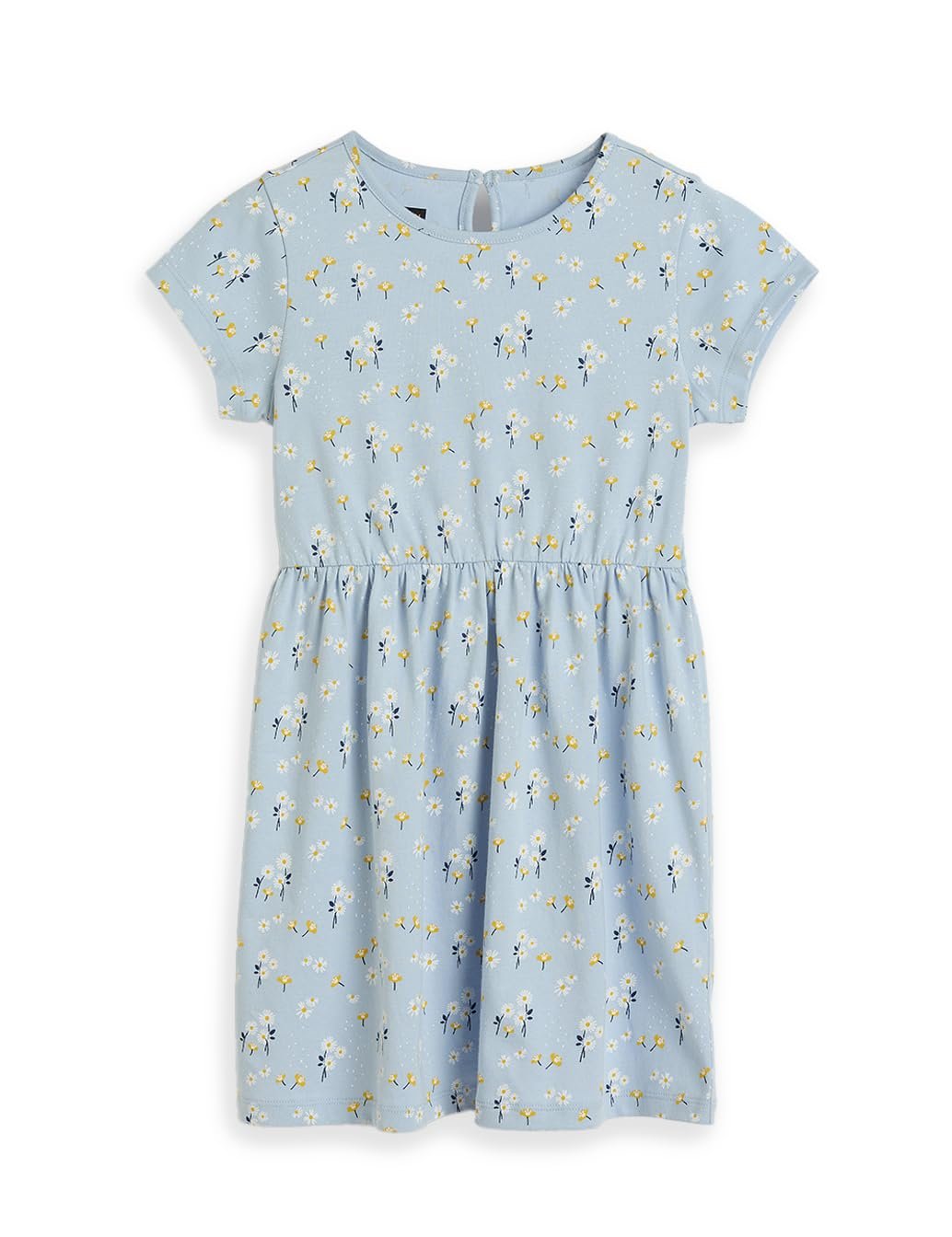Symbol Girls Fit and Flare Printed 100% Cotton Knit Dress | Age 2-10 Years