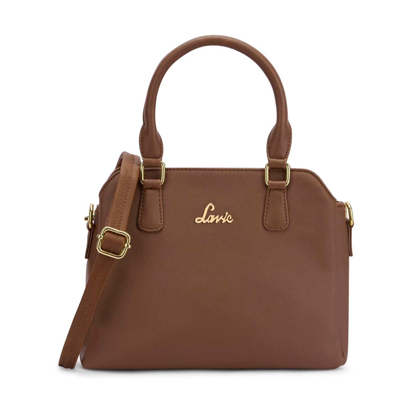 Lavie Women's Meeza 3C Solid Satchel Bag for Women | Satchel Handbag for Work | Ladies purse | Stylish Shoulder Bag | Gift for Women