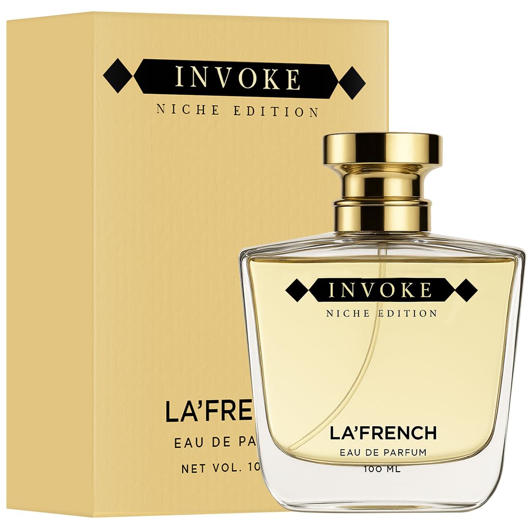 La French Invoke Perfume for Men and Women 100ml | Intense Eau de Parfum | Unisex Perfume | Premium Long Lasting Luxury Fragrance | Luxury Perfume Gift Ideal for Both Men and Women.