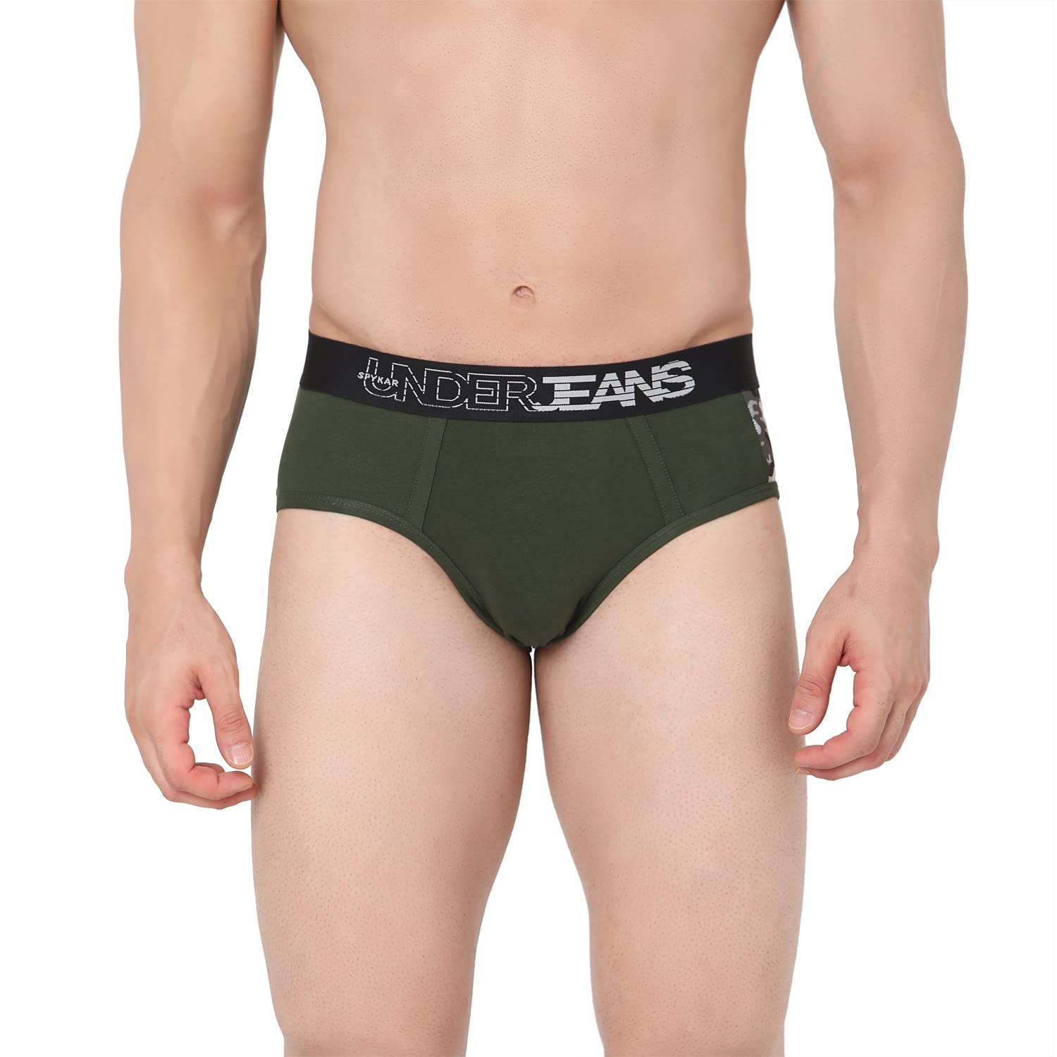 Underjeans Men Cotton Blend Brief