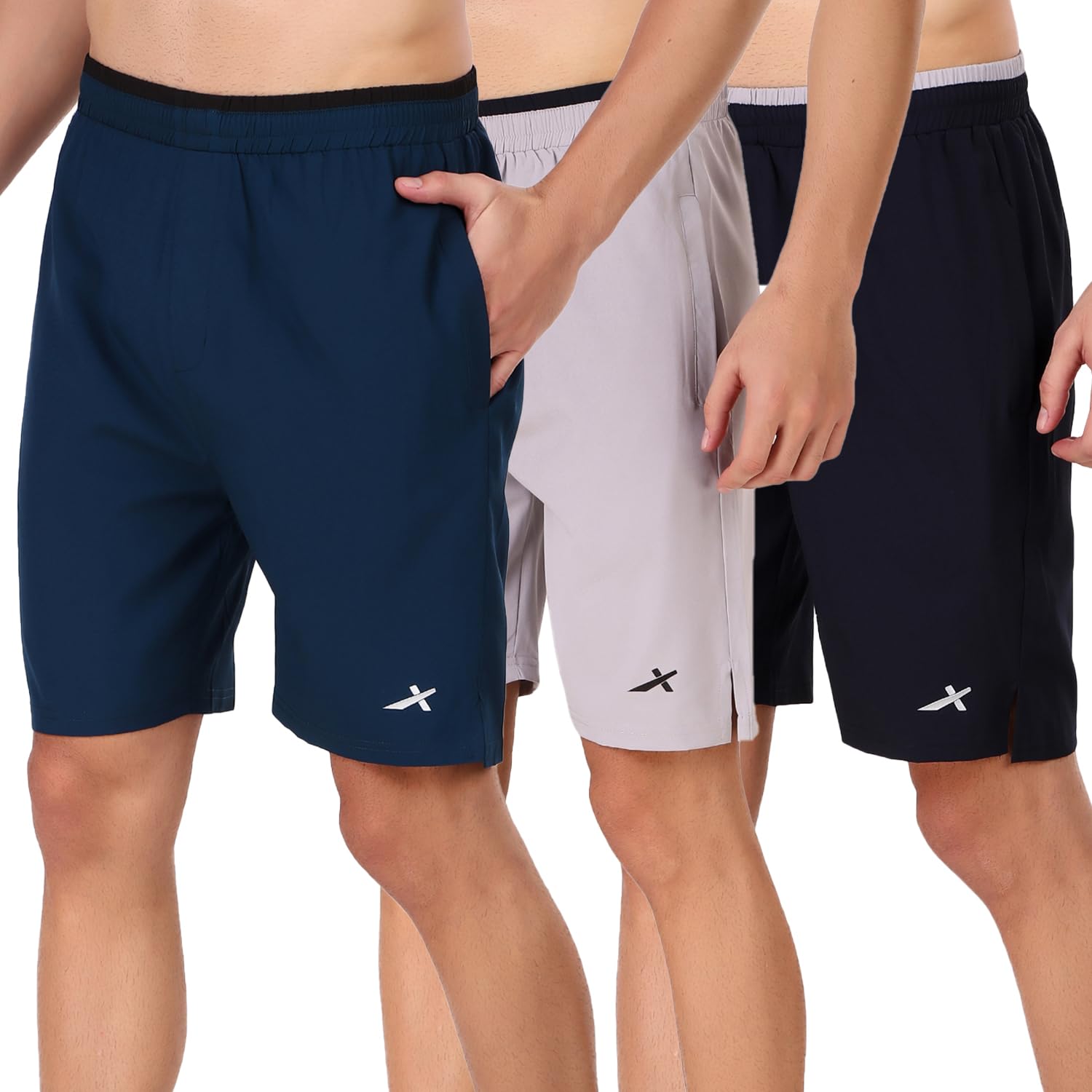 VECTOR X Polyester Solid Sports Men Shorts for Running, Training, Fitness or Casual Use