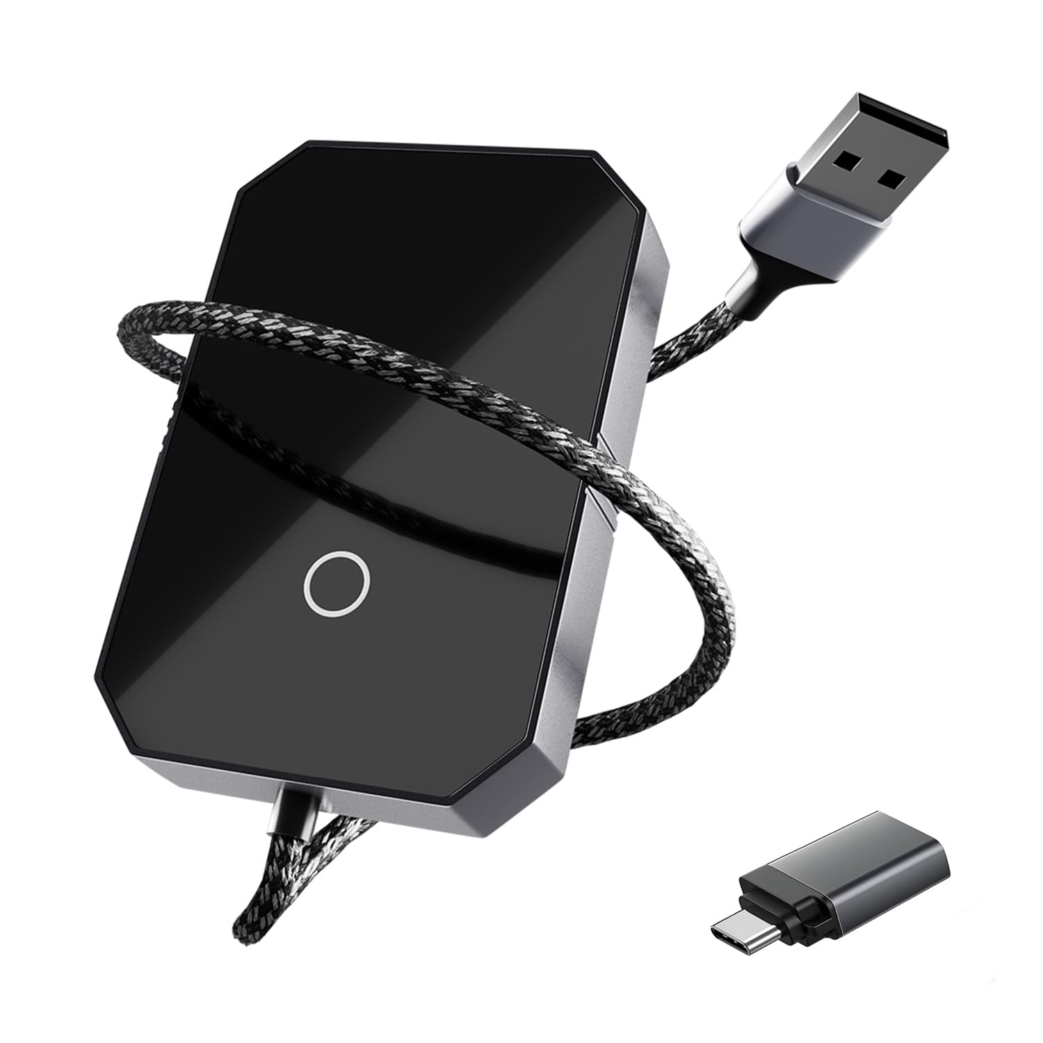Lifelong 2-in-1 Wireless Car Play Adapter | Android Auto Wireless Adapter for car | Carplay Device for car | Supports 5.8GHz Wi-Fi & Bluetooth 5.4 | Auto Connect | USB-C/A | Fast & Stable Connection
