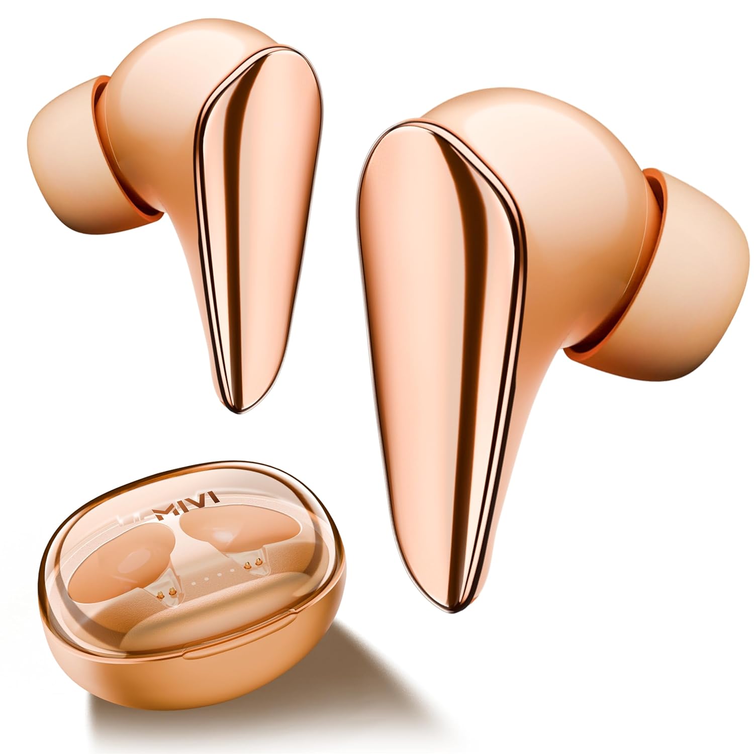 Mivi DuoPods i7 in Ear Ear Buds Wireless -The 3rd Dimension of Sound with 3D Soundstage, High Fidelity Drivers, Advanced Audio Codec for Lossless Audio Earbuds, Made in India