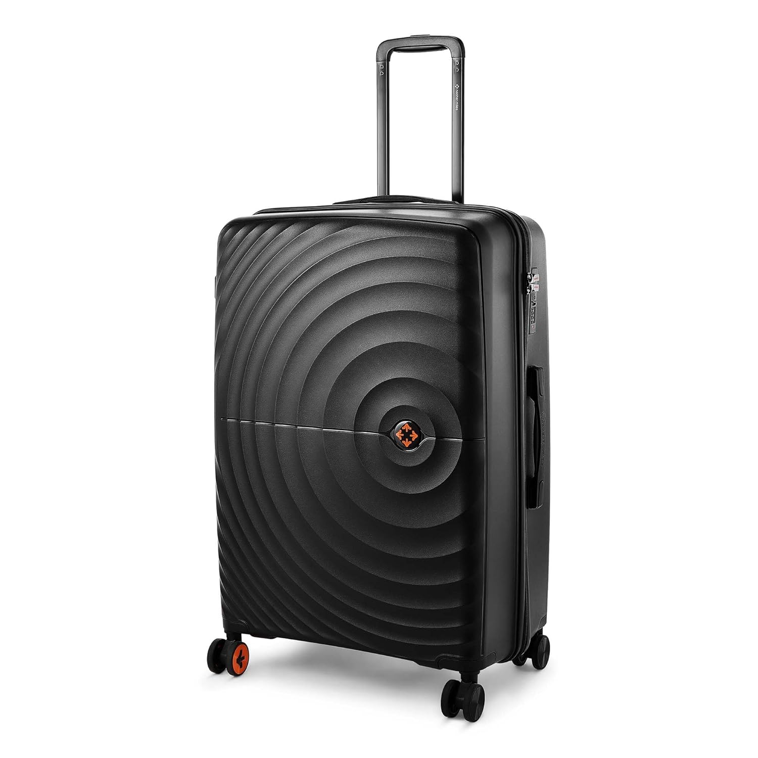 Nasher Miles Polypropylene Spinner Seattle Hard-Sided Check-in Luggage 28 inch | 75cm | 8 Wheels Large Trolley Bag for Travel | Suitcase (Black)