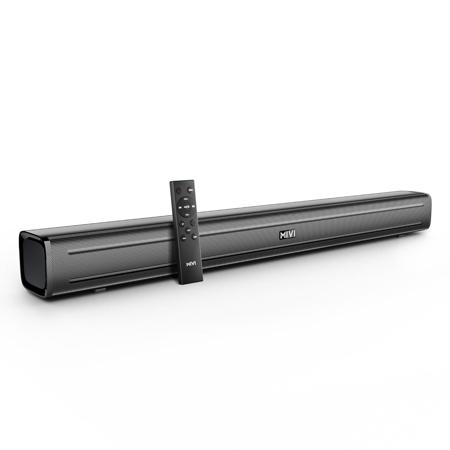 Mivi Nex 90 Wireless Bluetooth Soundbar , 90W Soundbar, 2.2 Channel, Nex PowerStage Technology, Bluetooth v5.1, Signature Sound, Deep Bass, AUX USB Coaxial Inputs