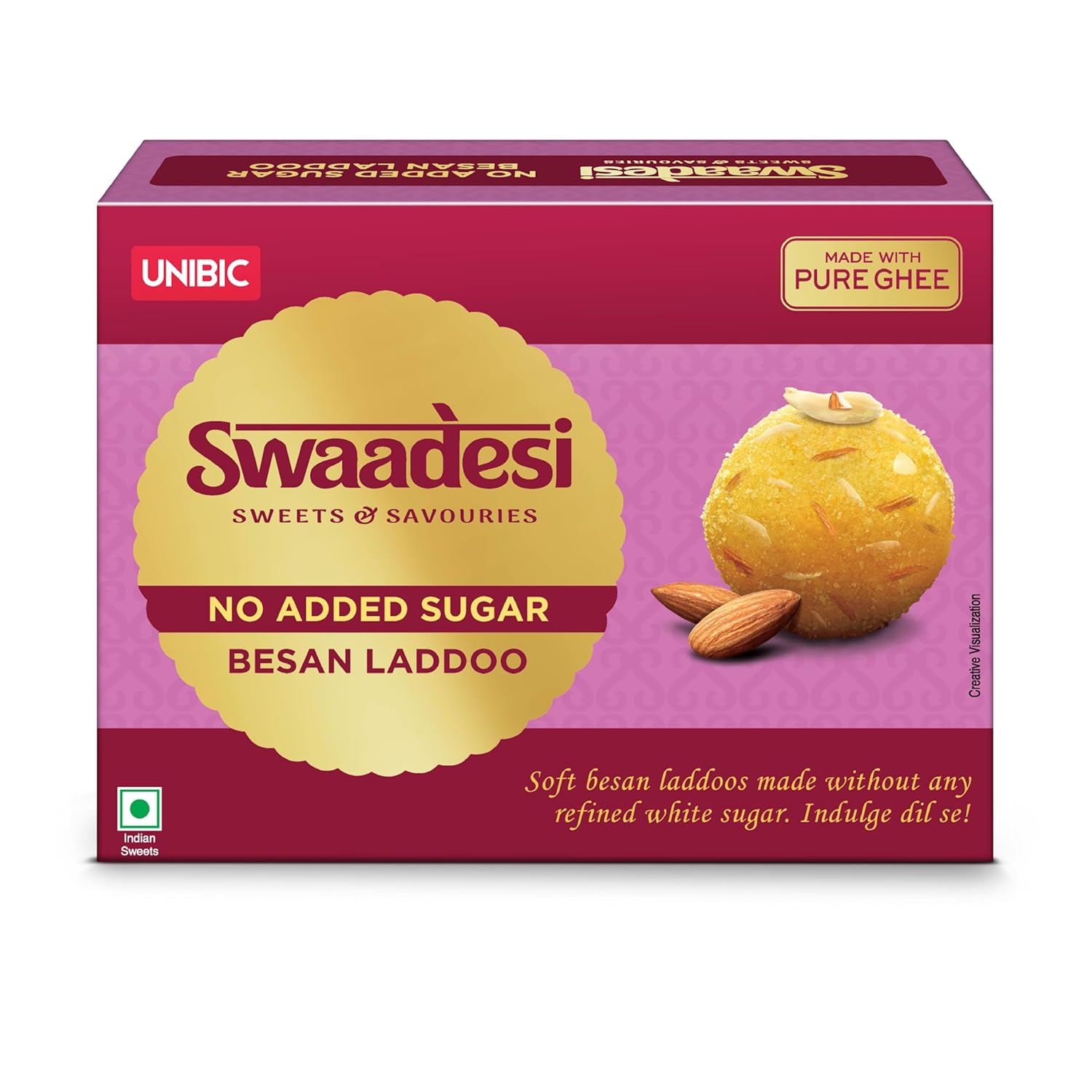 Unibic Swaadesi No Added Sugar Besan Laddoo