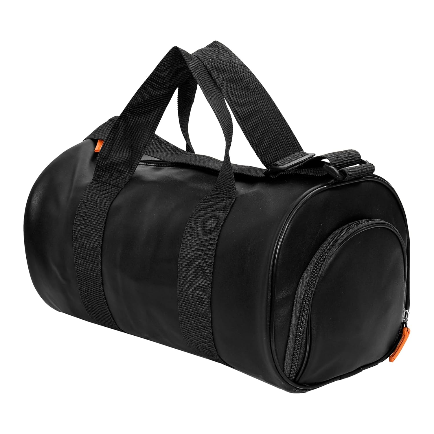 Kuber Industries Leather Sports Fitness Gym Bag for Man | Gym Bag with Shoe Compartment & Adjustable Strap