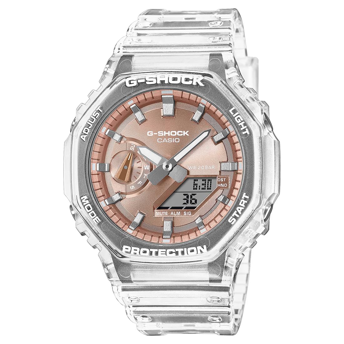 Casio G-Shock GA-2100BM-7A5DR Analog-Digital Orange Dial Men (G1689)