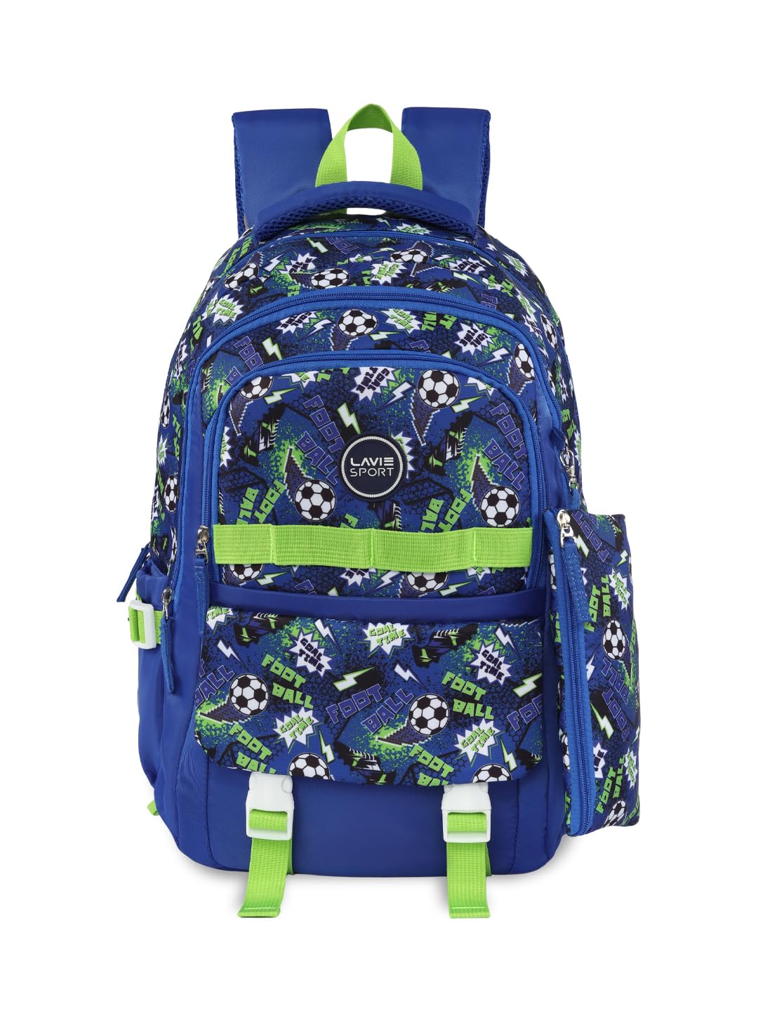 Lavie Sport soccer Laptop Backpack | 36 Liters | Fits Upto 16 Inch | Laptop Compatiable | Rain Cover | Gift for Boys & Girls