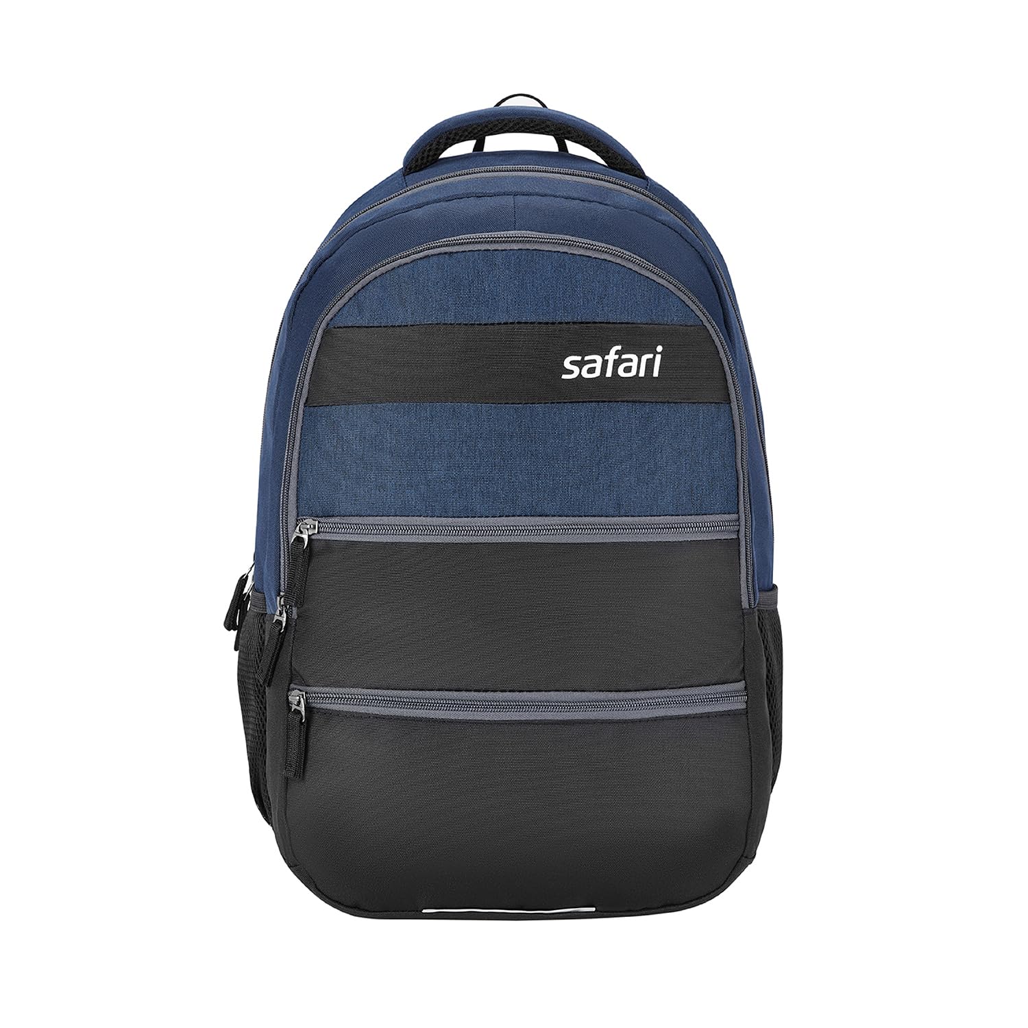 Safari Quirk 30L Laptop Backpack, 2 Compartments, Premium Polyester Fabric, Bottle Holder, School Bag For Boys And Girls, College Bag For Unisex, Office Bag, Travel Bag, Color- Blue