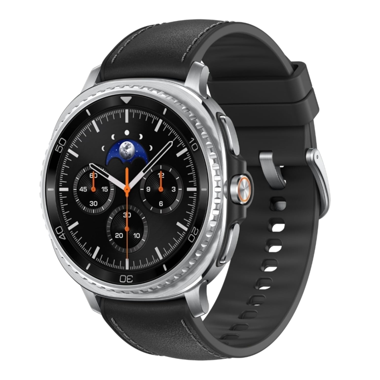 Samsung Galaxy Watch8 Classic (46mm LTE, Black) with 3nm Processor Dual GPS Sapphire Glass & Stainless Steel 5ATM & IP68 BP, ECG, IHRN & Vascular Load Monitoring Anti-oxidant Index