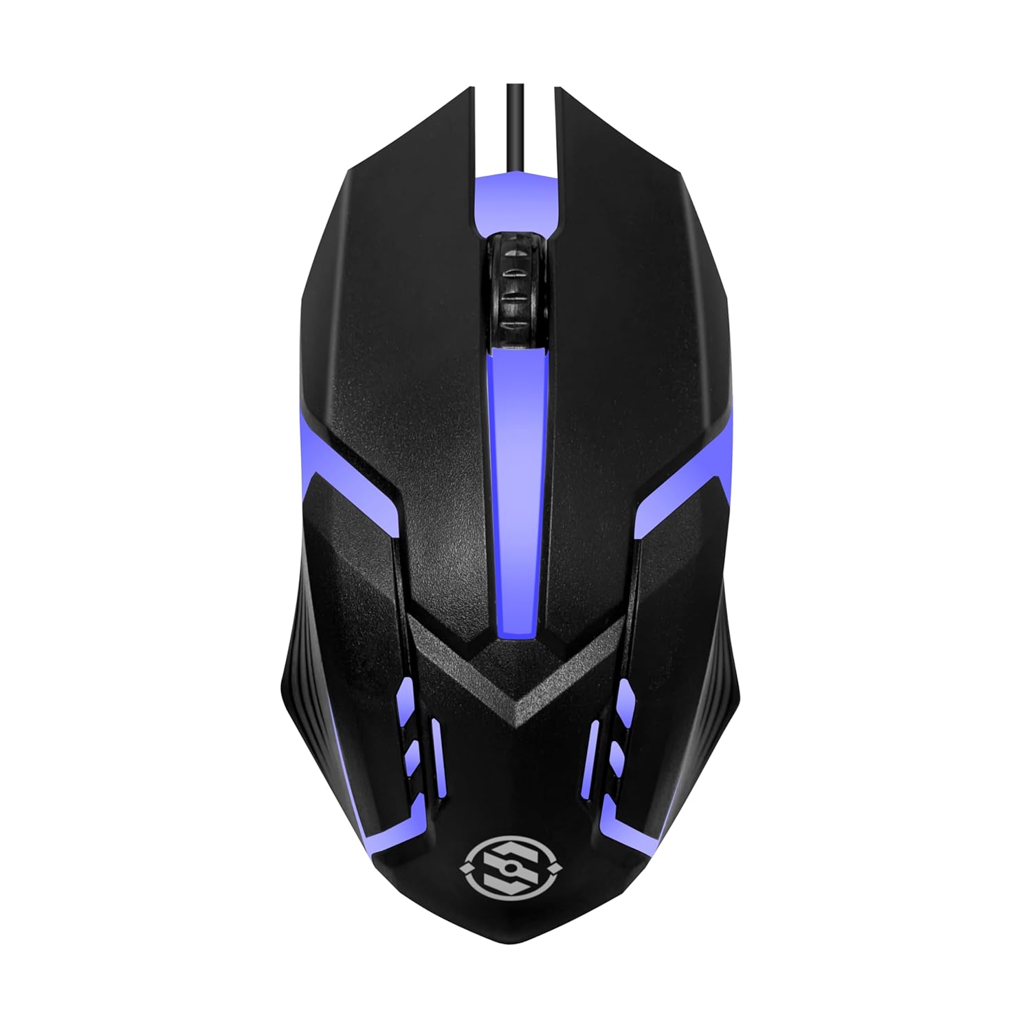 M27 Wired USB Optical Gaming Mouse, 1000 DPI Precision | Ergonomic Gaming Design with LED Light, 3 Buttons, Plug & Play, 1.1m Cable, Lightweight USB mouse for PC, Laptop, Mac & Windows (Black)