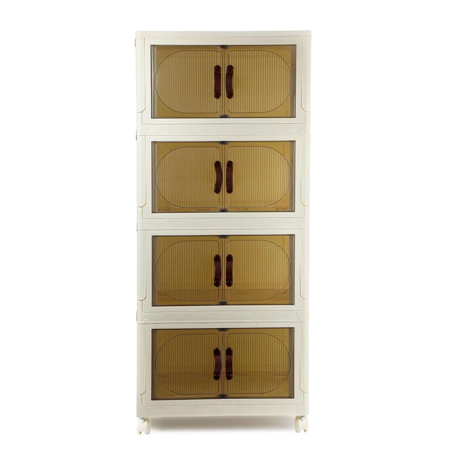 CELLO Foldable Plastic Cabinet | 4 Tier Cabinet | Mu...