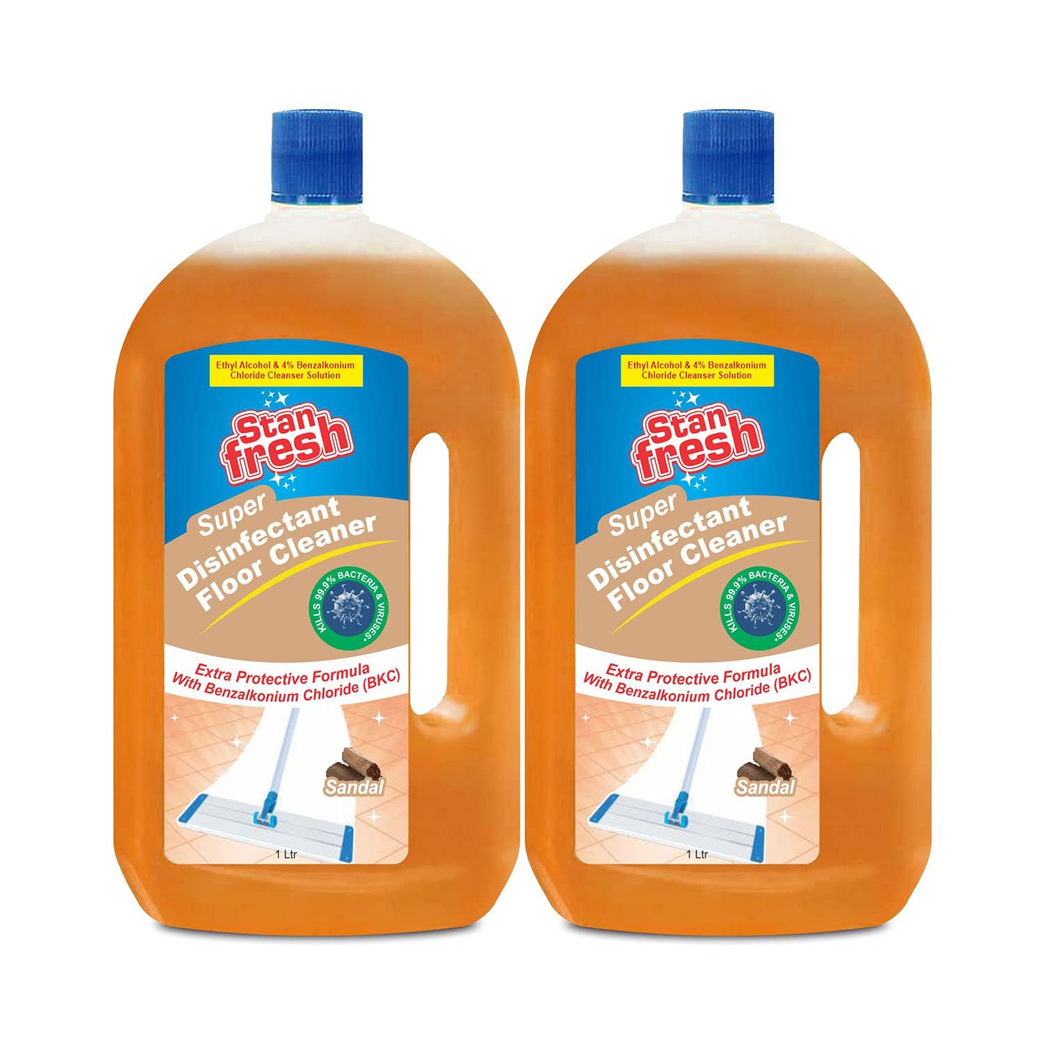 Super Disinfectant Floor Cleaner - Sandal 1ltr (Pack of 2)