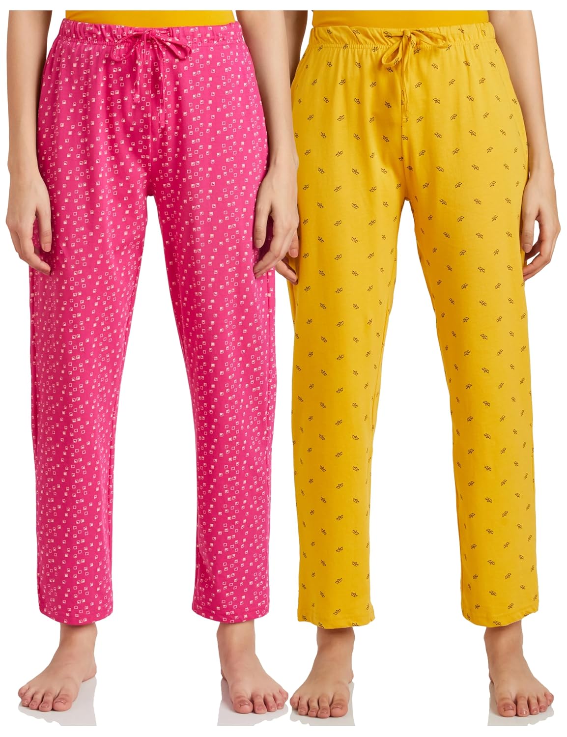 Symbol womens Cotton Ankle Length Regular Fit Pyjama set (Available in Plus Sizes)