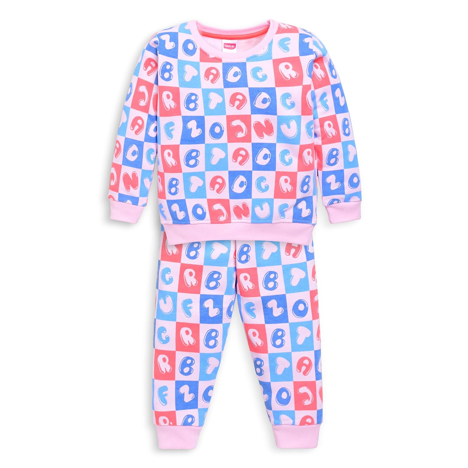 LuvLap Baby Boys Full Sleeve Sweatshirt & Pyjama Set Pack of 1